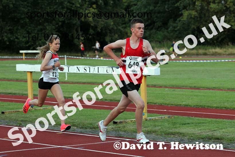 3000 metres, 2021 North East Grand Prix 6, Monkton, Wednesday, August 4th. Photo: David T. Hewitson/Sports for All Pics